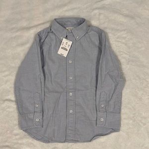 NWT Crewcuts Boys Light Blue Button Down Size 3